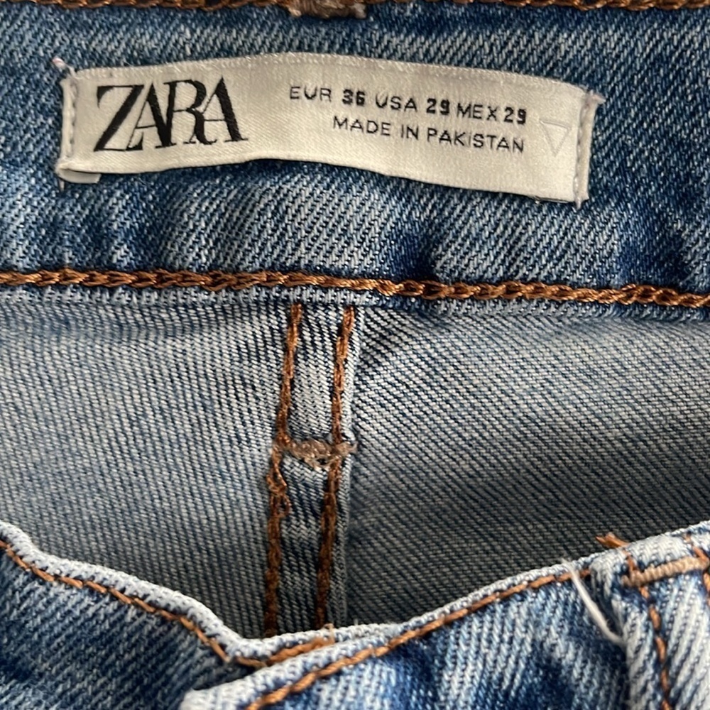 ZARA High Rise Skinny Fit Jeans Size 29 - Picture 3 of 7
